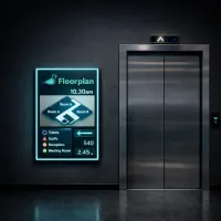 Interactive touchscreen wayfinder for venues and public spaces